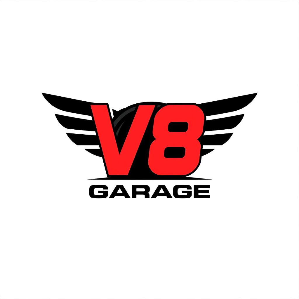 V8 Garage Logo